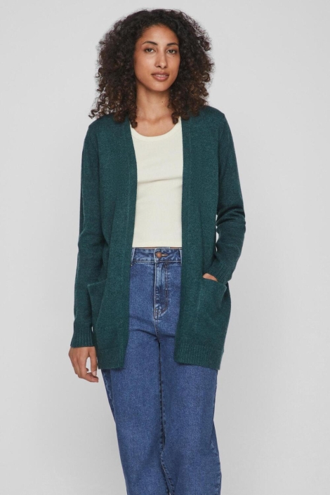 Vila viril open l/s knit cardigan - noos